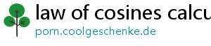 law of cosines calculator